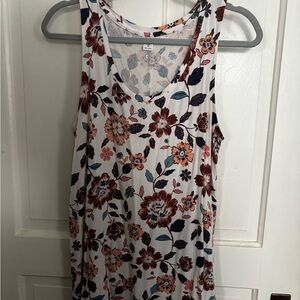 Floral Sleeveless Women's Top
